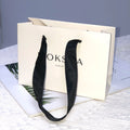 Custom Luxury Eco-Friendly Small White Craft Paper Bag with Cotton Handle Screen Printed Logo for Packaging Watches and Gifts