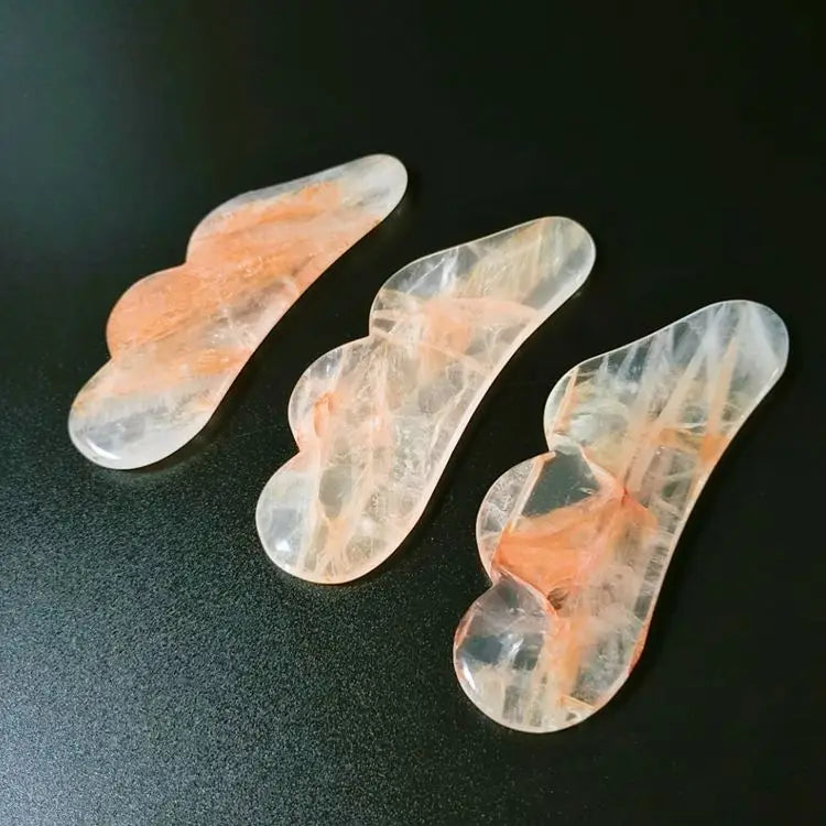 2026 Gem Body Yellow Quartz Jade Stone Gua Sha Scraping Massage Board Tool Set Health and Beauty