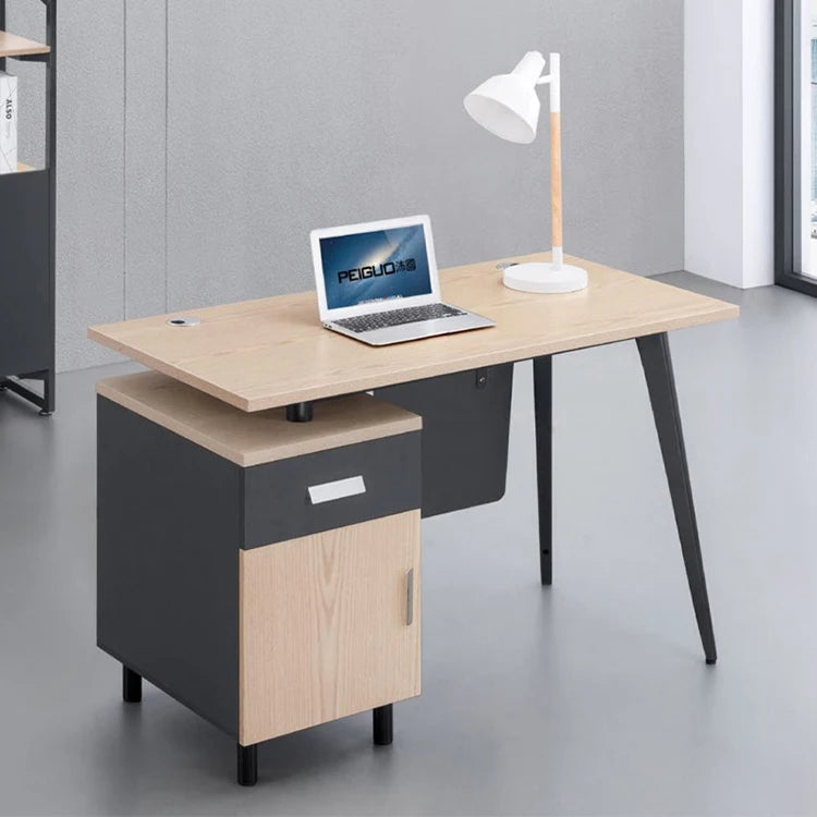 Factory Direct-sale Modern Office Desk and Chair Combination Metal Platform Office Conference Table with Cabinet