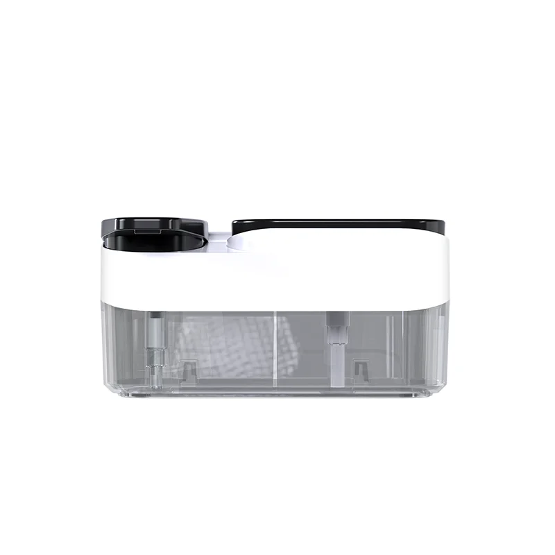 Restaurant ABS Manual Pump Kitchen Dish Brush With Sponge Holder Liquid Dispensers Soap Dispenser