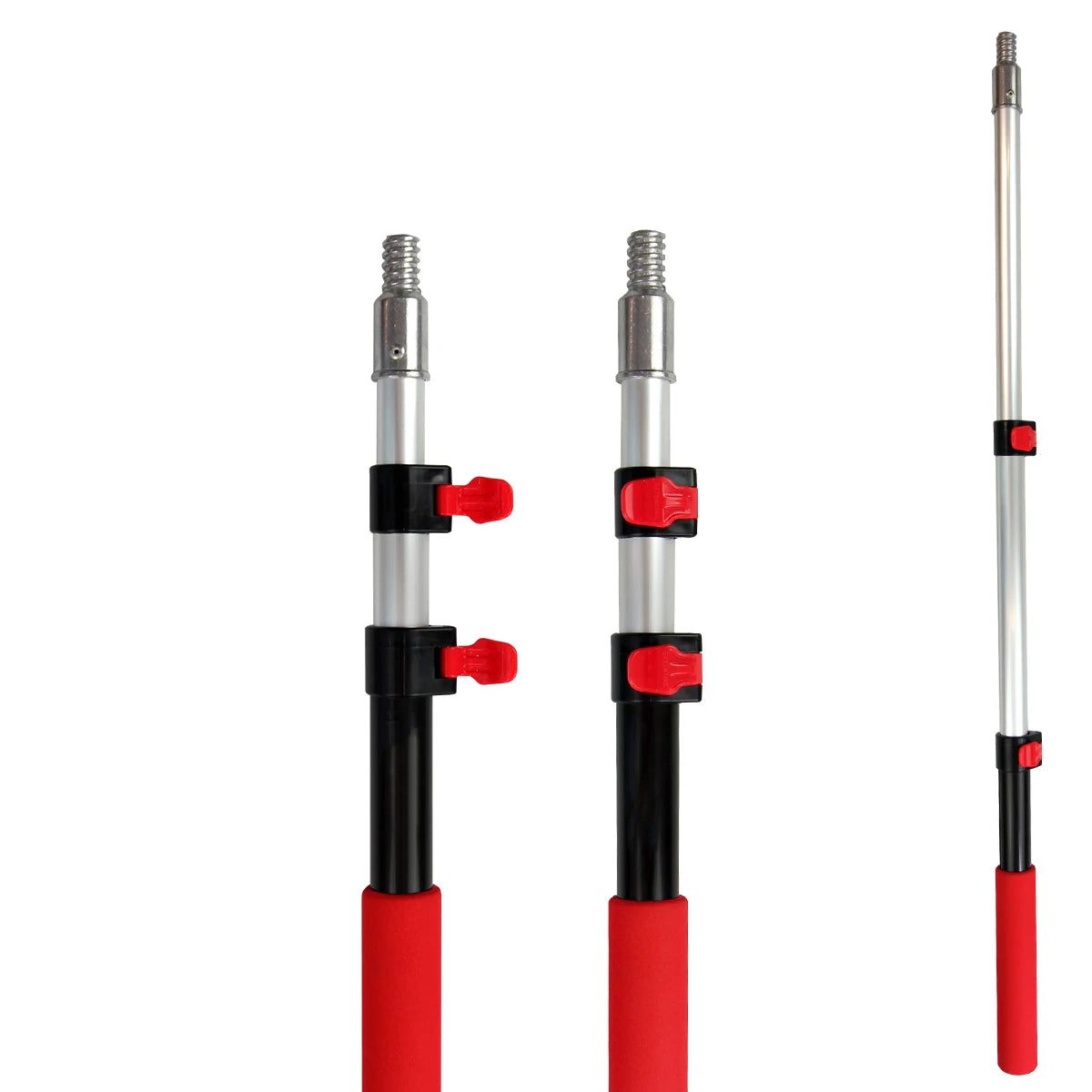 For Extentool 18FT Aluminum Adjustable Telescopic Pole Retractable Extension Pole Clamp Extendable Retractable Poles