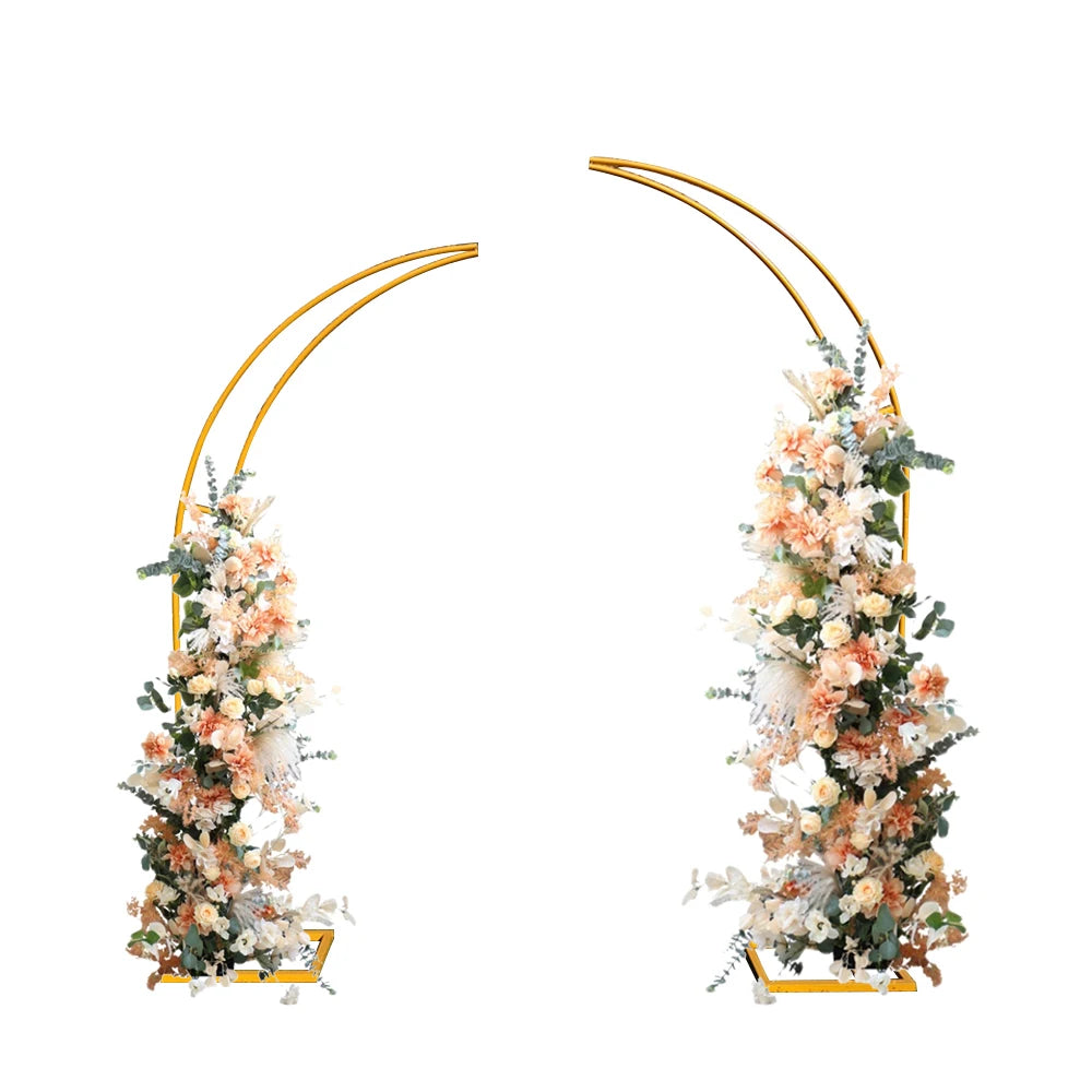 Wrought Iron Wedding Arch Shelf for Outdoor Lawn Decorations Elegant Wedding Decorative Element