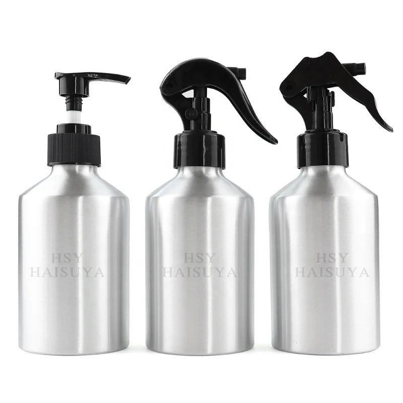 High Quality Aluminum Aerosol Bottle Trigger Pump Turmeric Skin Facial Cleanser Perfume Cosmetics Hair Face Cream Lipstick