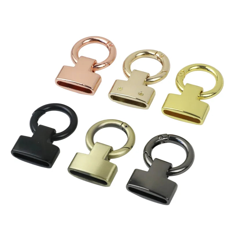 22mm Luggage Accessories Metal Spring Buckle Screw Webbing Car Key Buckle Zinc Alloy Plated Spring Ring Hanger