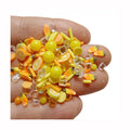 Yellow Orange Popsicle Polymer Clay Slices Crystal Diamond Rhinestone Nail Decoration Soft Clay Fruit Slime Filler Jewelry Charm
