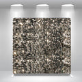 Fabric Black White Sequin 8x8ft 10x8ft 10x10ft 20x8ft Birthday Straight Pillow Case Photo Booth Backdrop Cover