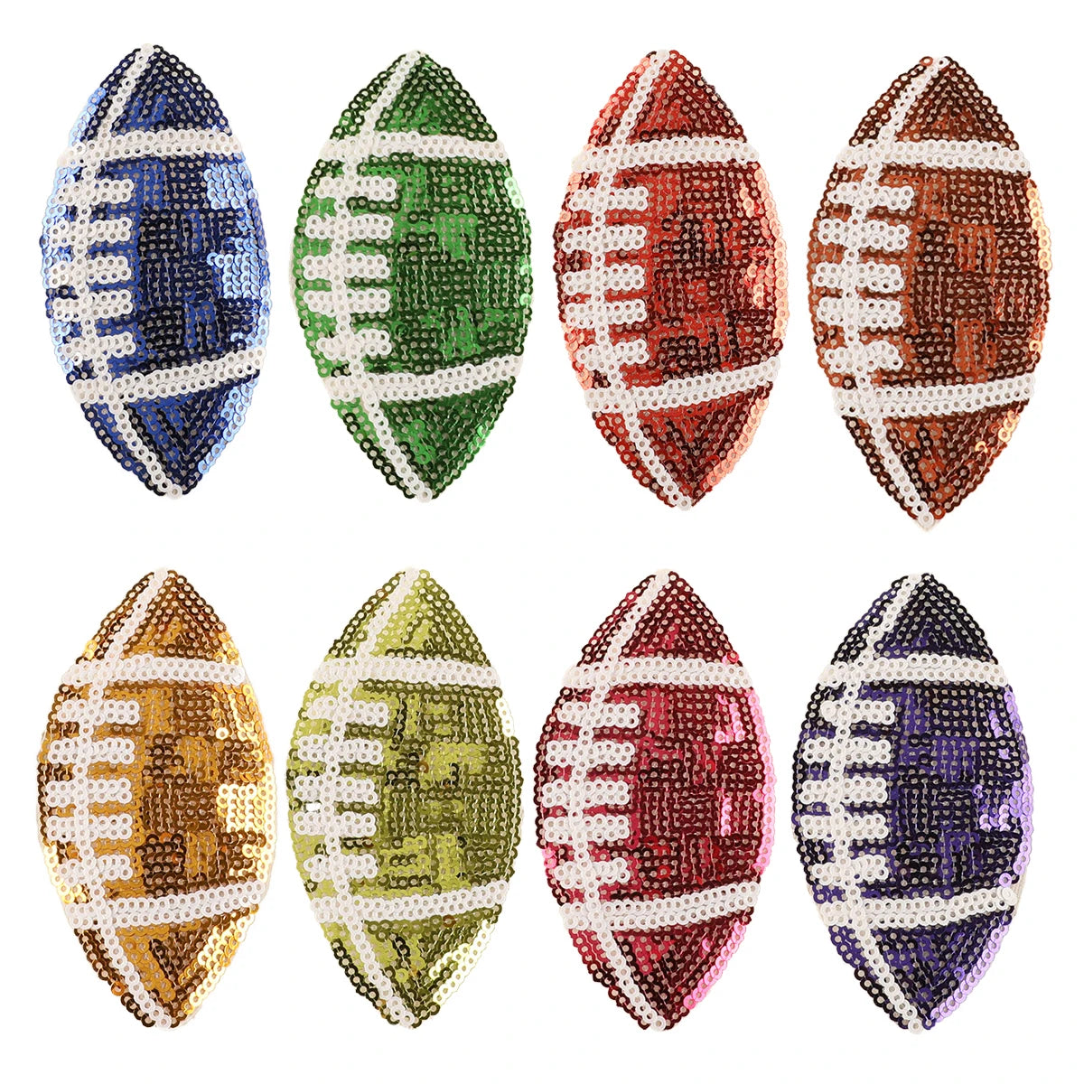 Rugby Sports Sequins Embroidery Iron on Patch Rugby Patch