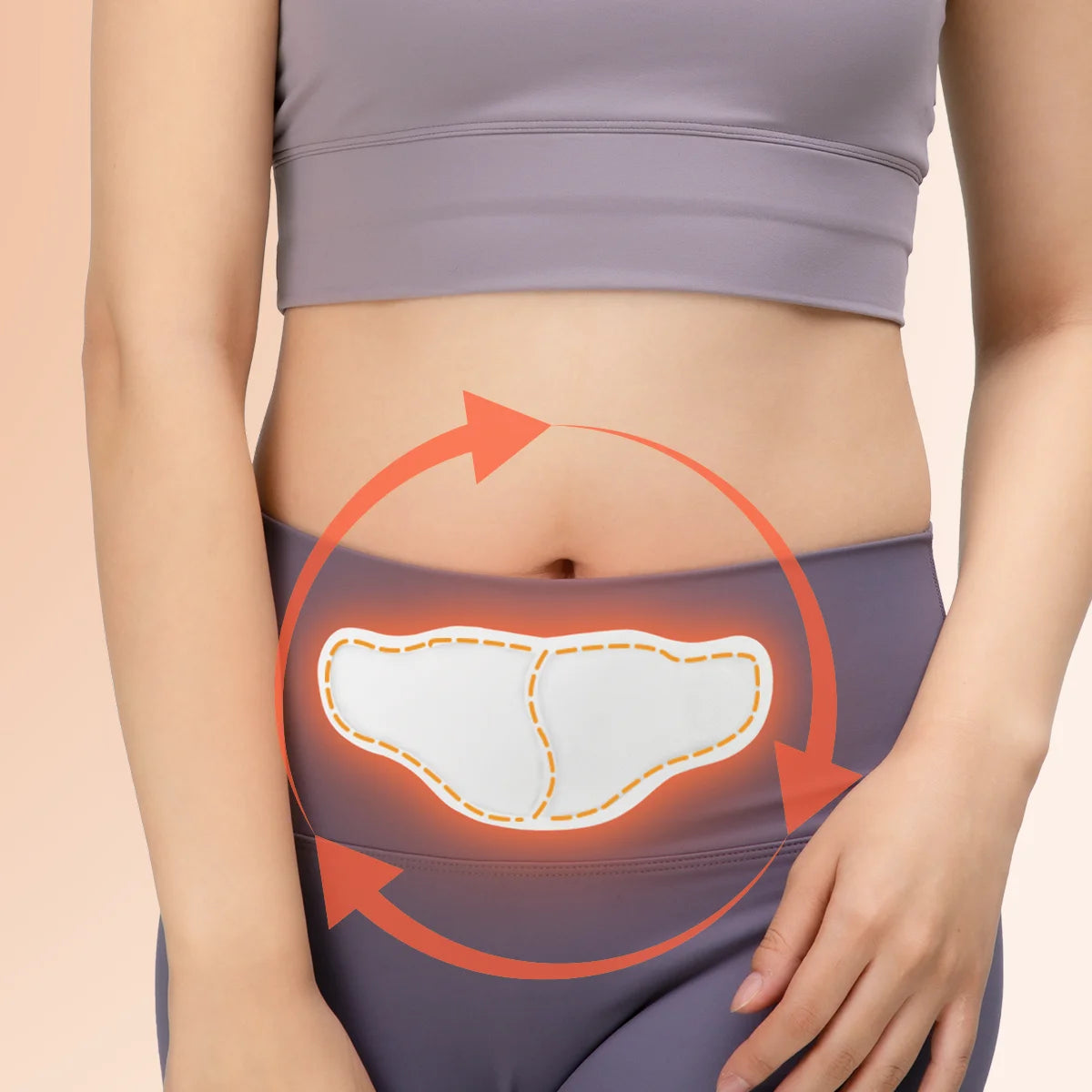 New Triangle Self Heating Menstrual Period Pain Relief Heat Patch / Pads Heated Body Warmer Patch for Period Cramp
