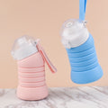 Silicone Retractable Bottle Non-toxic Sporting Trendy Collapsible Water Bottle