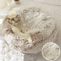 40CM Warm Cat Bed Mat Long Plush House Sofa Soft Sleeping Pet Basket for Dogs Bed Cats Nest Pet Bed Cushion Support Dropshipping