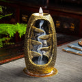 Resin Mountain New Large Smoke Backflow Incense Burner Holder With Incense Cones