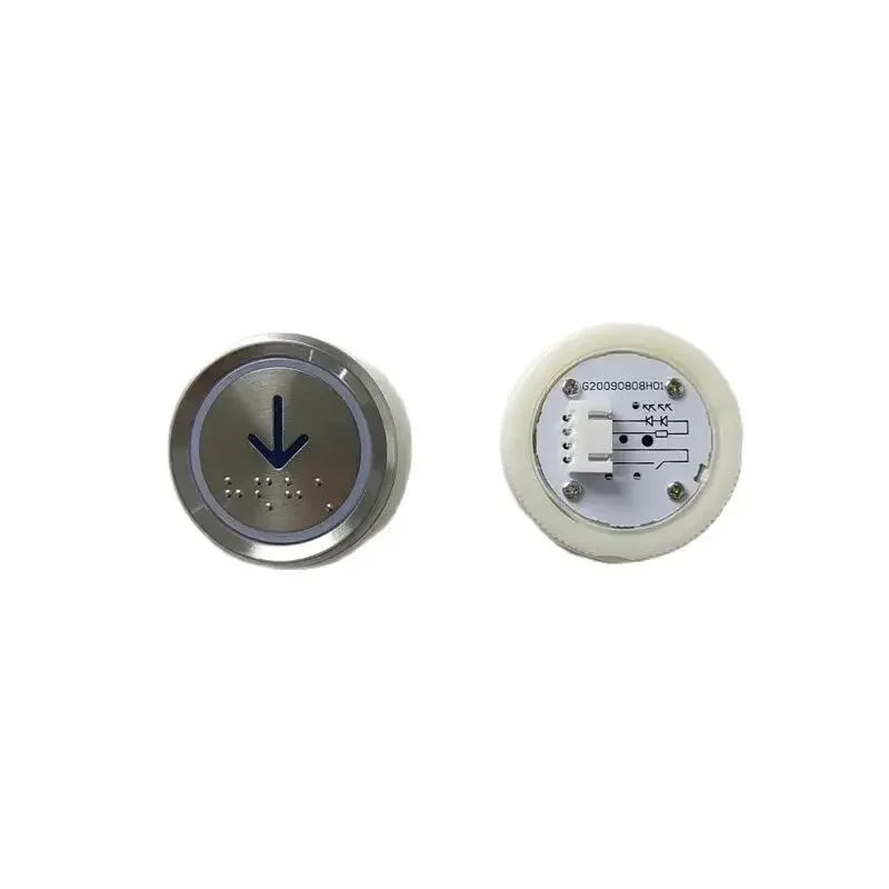 G20090808H01 AN306 A3N52401/A4J52400/A4N52401 190624 4-pin DC24V Elevator Push Button With/Without Braille 1LOT=10PCS