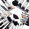 IPRESTA Professional 30pcs Wooden Handle Set Market Hot Selling Eyeshadow Makeup Artist Beauty Supply Goat Hair Face Blusher