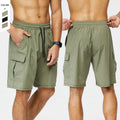 Men's Training Fitness Shorts Fashionable Lightweight Breathable Design Drawstring Waist Side Pockets Spandex XL Printed XXL