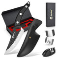 Boning Knife Leather Sheath Stainless Steel Blade Handmade Forged Eco-Friendly Customized Packaging Outdoor Hunting BBQ Knife