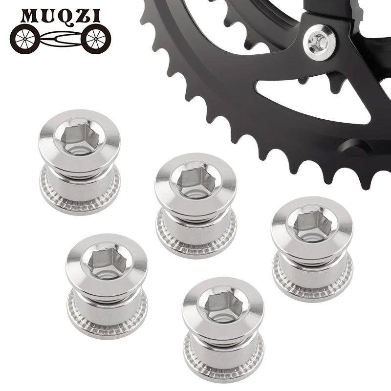 MUQZI Road MTB Bicycle Crankset Screws Chainrings Bolts Single Disc Crank Nut