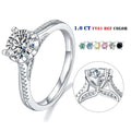 Abiding Jewelry Factory 925 Sterling Silver Wedding and Engagement Rings Real Moissanite Jewelry