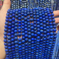 4/6/8/10/12mm Natural Stone Lapis Lazuli Amethyst Quartz Crystal Loose Round Beads for Jewelry Making DIY Bracelet Necklace