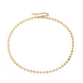 14K Gold Plated 316L  Women DIY Simple Stainless Steel Chain Choker Necklace