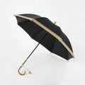 Automatic Opening Fashion Straight Regenschirm for Promotion Luxury Bamboo Umbrellas Handle