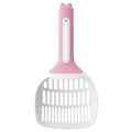Large Long Handle Eco-Friendly Safe PP Cat Litter Scooper Set with Holder 200ml Capacity Easy to Clean