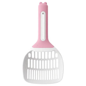 Large Long Handle Eco-Friendly Safe PP Cat Litter Scooper Set with Holder 200ml Capacity Easy to Clean