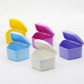 Denture Storage Boxes Triple Lock Dental Colored Plastic Cases