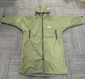 Custom Zip Design Horse Riding Changing Poncho Robe Waterproof and Windproof Warm Sherpa Lined Changing Coat With Side Slit