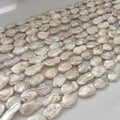 16 Inch  15-19 mm A Grade Keshi Baroque Freshwater Pearl in Strandwholesale DIY BEADSsome Beads Have Repaired
