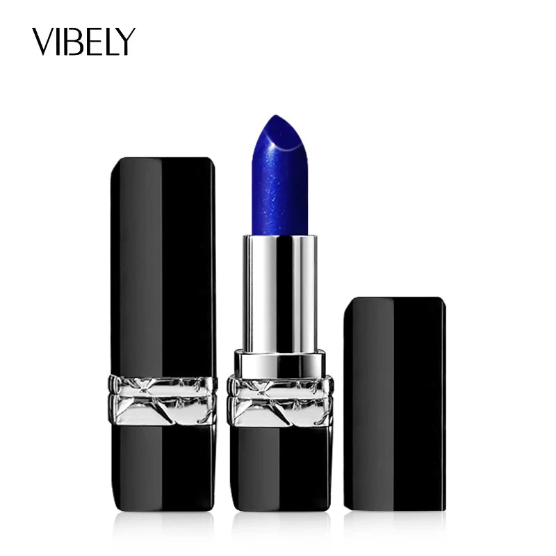 Makeup Vegan Waterproof Moisturizing Repair Blue Temperature Color Change Lip Balm Lipstick