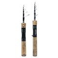 NewBility Portable Mini Telescopic Carbon Fiber Rod Fuji O Guide 1.5m 1.68m 1.8m UL F Action Casting Spinning Fishing Rod