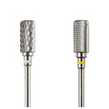 3/32'' Silver Safety Nail Drill Bits Barrel Dust Proof 4XC Tungsten Carbide Electric Nail Drill Tool