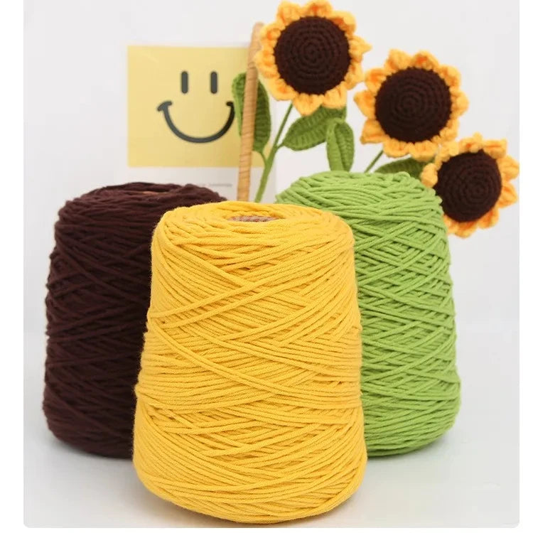 Factory Tufting Acrylic Yarn 8ply Tufting Gun Cone Thread 400g DIY Hand Woven Carpet and Embroidery