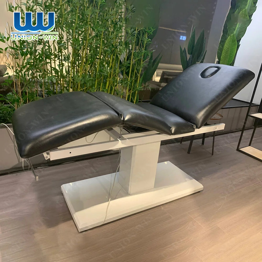 Union Win Foldable Pvc Professional Electric Salon Facial Beauty Cosmetic Table Hydraulic Massage Lash Bed