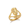 2024 Fashion Egypt Queen Gold Plated Adjustable Opened Finger Ring Fine African Jewelry for Women Men