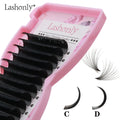 Wholesale Lash Trays 0.03 0.05 0.07mm Easy Fan Blooming Individual Lashes Extension Wispy Style with CC & DD Custom Logo Service