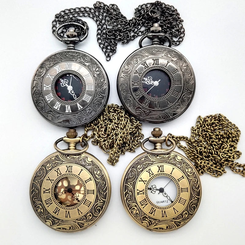 Hot Selling Classic Antique Vintage Quartz Roman Vintage Pocket Watches