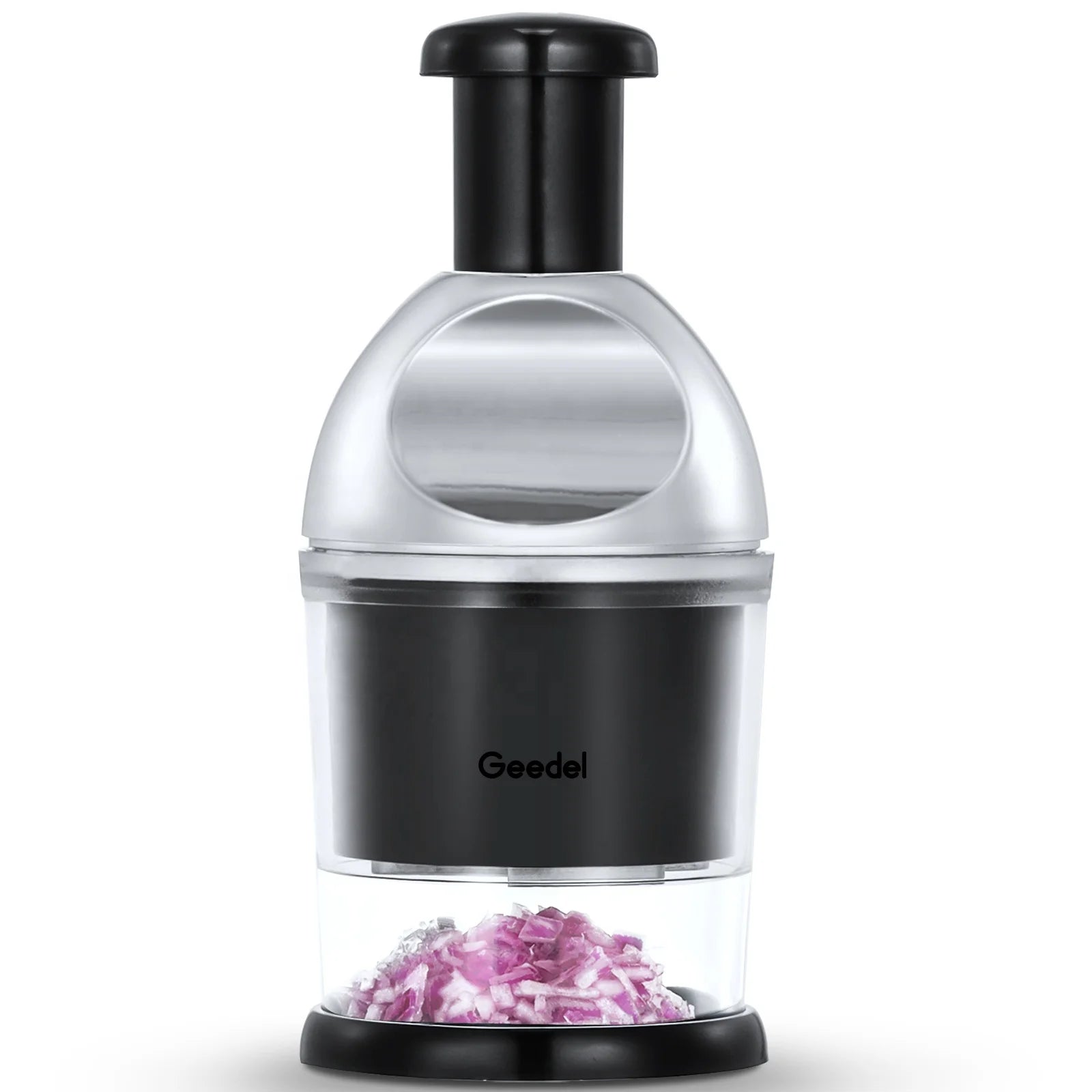 Multi Functional Manual Stainless Steel Plastic Slap Onion Vegetable Chopper Hand Press