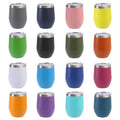 Wholesale 12oz Travel Coffee Mug Custom Logo Multicolor Egg Shape 304 Stainless Steel Tumbler Double Wall Water Bottles