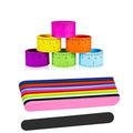 DIY Free Sample bulk cheap custom logo printing ruler slap bracelet pvc slap bracelets