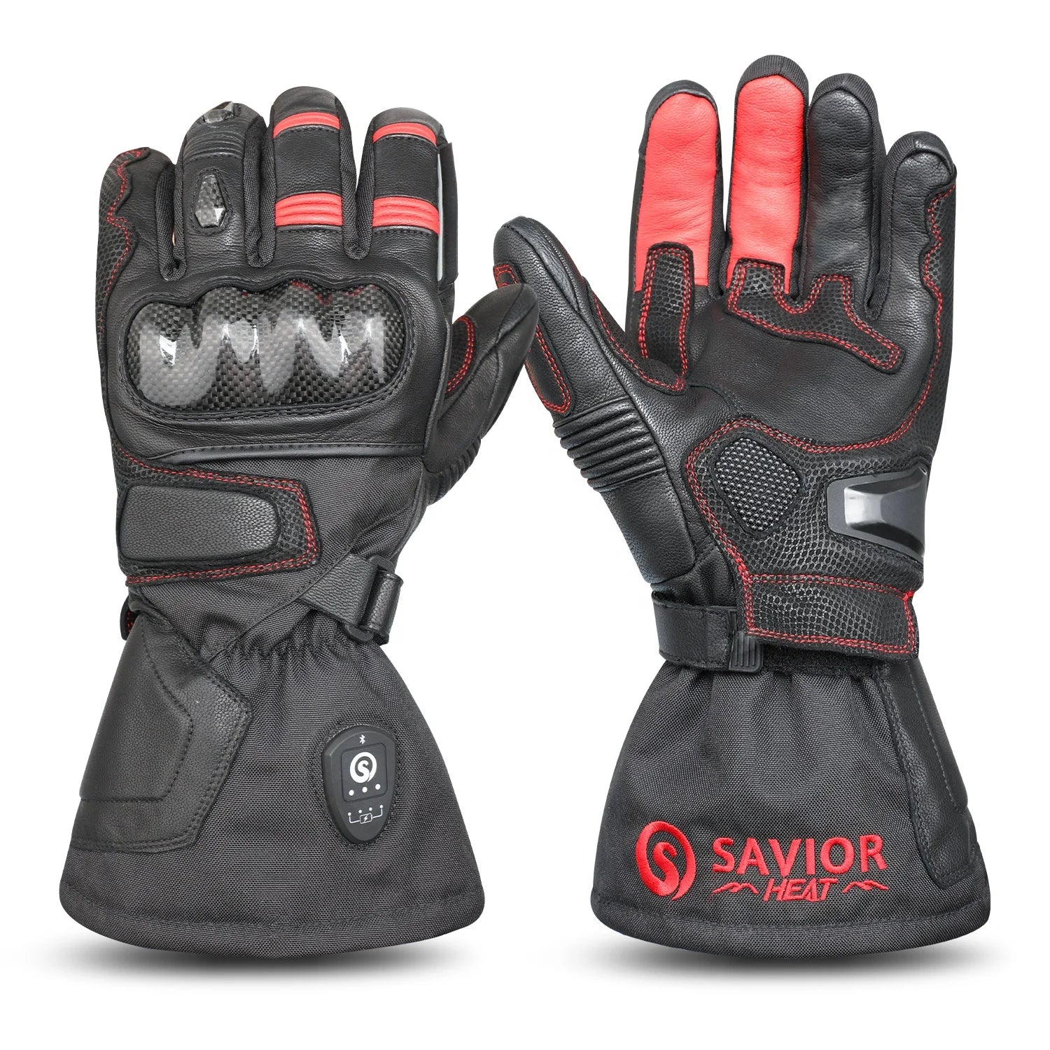 Snowmobile Motocross Adventures App Control Heated Gloves Smart Heat Adjustment Winter Motorcycling Gloves