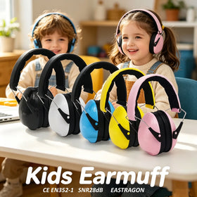 2026 Kids Ear Protection Ear Muffs SNR28dB Noise Reduction Hearing Protectors for Sleeping Studying Airplane Concerts Fireworks