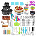 Hot Sale 393 PCS Cake Decorating Supplies Kit Ready Stock Baking Accessories Number Cake Piping Tips Icing Tools Storage Box