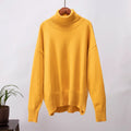 Factory Wholesale Autumn Winter Warm Knitted Tops Pullover Turtleneck Casual Long Sleeved Ladies Sweater for Women