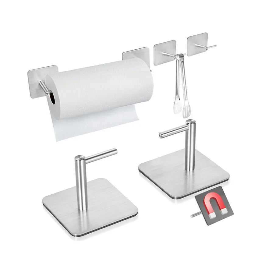Best Selling OEM Magnetic Tissue Holder Metal Paper Organizer for Kitchen Refrigerator Magnet Spice Rack Fridge Towel Hanger