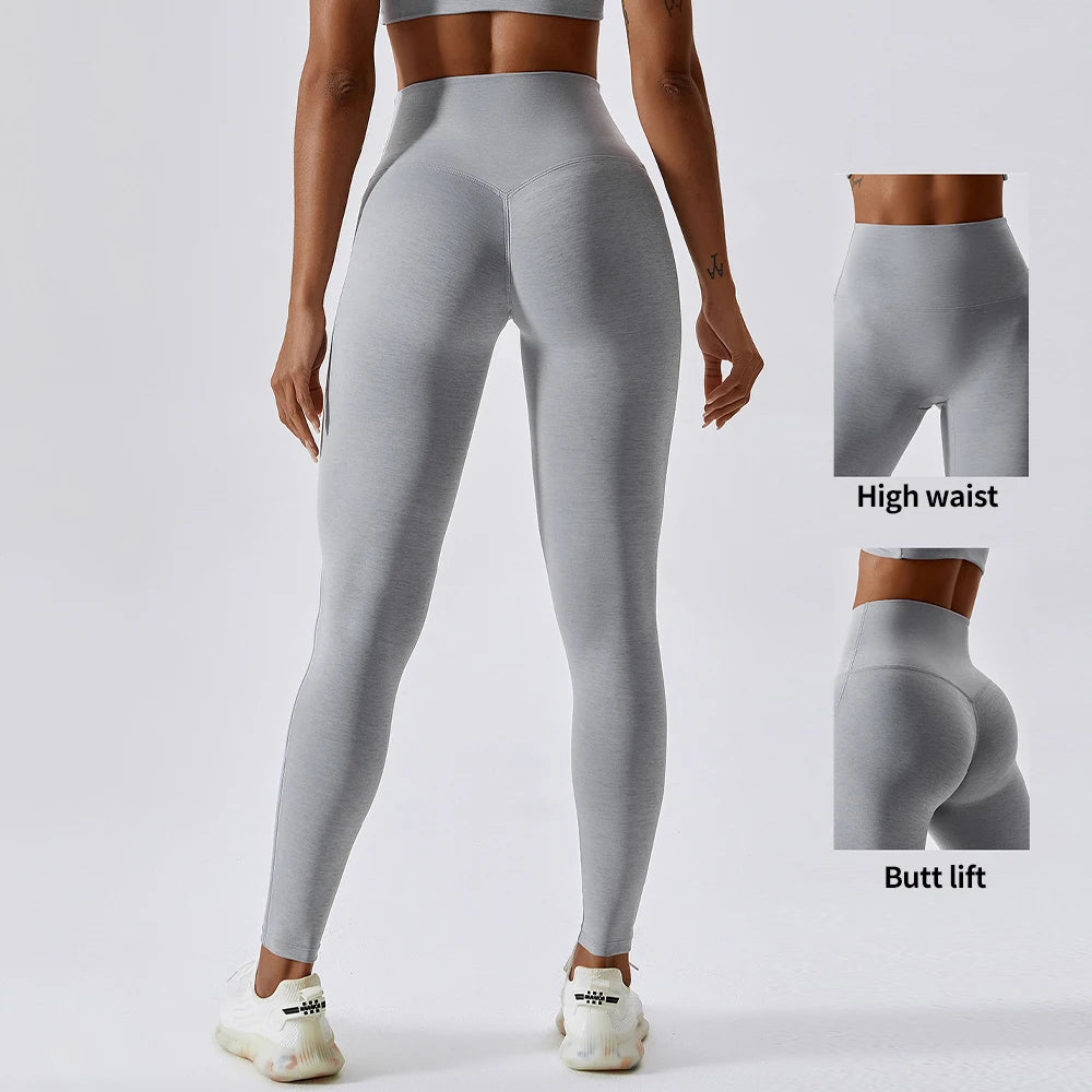 Custom High Waisted Fitness Yoga Tight Pants Gym Workout Leggings Clothings Women Four Way Stretch Yoga Leggings
