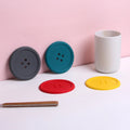 Perfect Soft Coaster Fits Any Size Drinking Glasses Round Silicone Coasters for Drinks