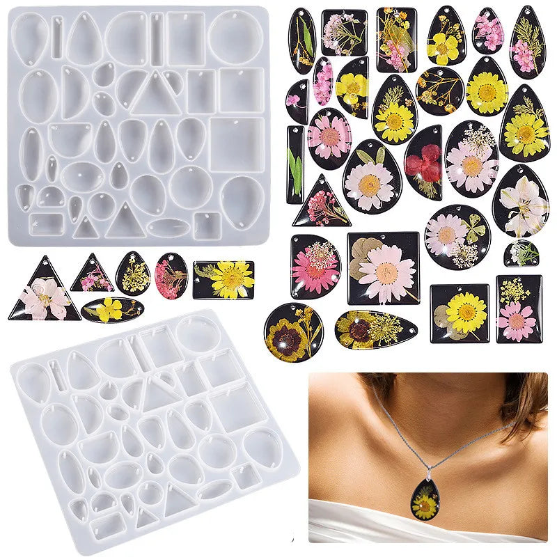 Silicone Casting Mold Jewelry Custom Logo Moulds Cake Tools Flexible Heat Resistant Non-Toxic for Resin Epoxy Earring Pendant