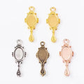 Charms Devil Mirror Antique Silver Color Plated Pendants Making DIY Handmade Tibetan Silver Color Jewelry