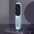 Cordless Hair Straightener Brush Comb Portable Straightening Brush for Women Anti-Scald Hot Hair Brush Heat Comb
